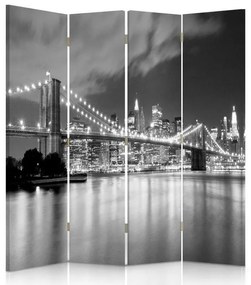 Gario Paraván Brooklyn híd panorámája Méret: 145 x 170 cm, Kivitelezés: Klasszikus paraván