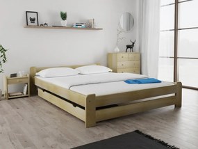 Emily ágy 140x200 cm, fenyőfa Ágyrács: Lamellás ágyrács, Matrac: Deluxe 10 cm matrac