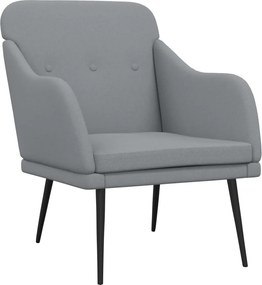 vidaXL világosszürke szövetfotel 63 x 76 x 80 cm