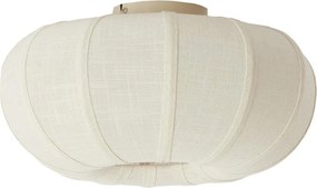 Krémszínű mennyezeti lámpa textil búrával ø 40 cm Zosia – Light & Living
