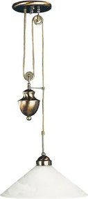 Rabalux csillár e27 100w bronz/fehér marian