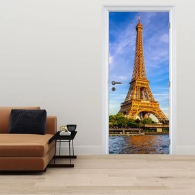 Fotótapéta ajtóra - Eiffel-torony (95x205cm)