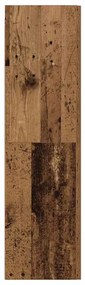 antik fa színű szerelt fa TV-szekrény 30,5 x 30 x 110 cm