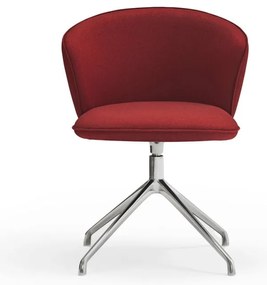 Borvörös kárpitozott étkezőfotel szett 2 db-os Add – Teulat