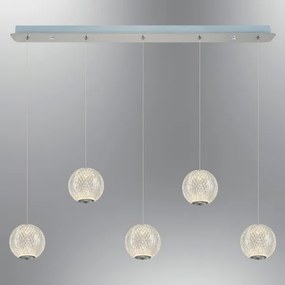 LED csillár zsinóron CREMONA 5xLED/5W/230V 3000K matt króm