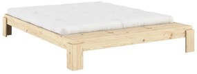 Natúr színű borovi fenyő franciaágy ágyráccsal 180x200 cm Layers – Karup Design