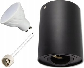 Falra Szerelhető mozgatható spot lámpatest Fekete Led GU10 5W
