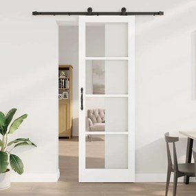 Csúszóajtó ORKDAL Fehér 78 x 232 cm Fa és fém