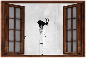 Poszterek 60x40 Kozica Banksy Hegyi gazella Nincs magánélet Falfestmény