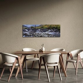 Folyó víz képe (órával) (90x30 cm)
