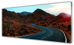 Üvegkép falra Desert Mountain Road 100x50 cm