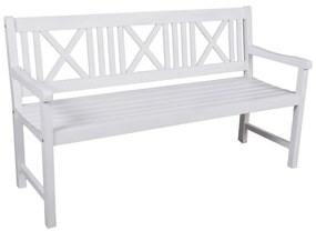 Fehér tömörfa kerti pad Malmö – Garden Pleasure