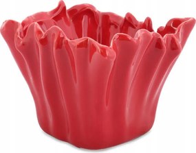 Tál korall tál, négyzet alakú, dekoratív