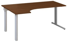 ProOffice C ergonomikus asztal 180 x 120 cm, bal, dió