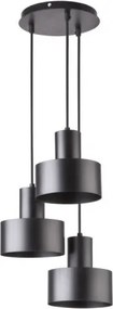 SIGMA LIGHTING 30900 RIF Többágú Függesztett Lámpa Fekete E27 IP20