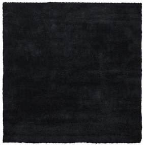 Fekete hosszú szálú szőnyeg 200 x 200 cm DEMRE Beliani