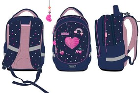 Iskolatáska, cipzáras, BELMIL Leisure Special T-Simple Heart, szivecske (BL33887T1L)