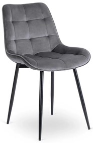 Szürke Bársony Étkezőszék. CHRIS
