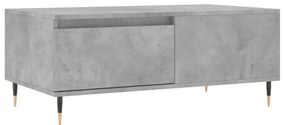 Betonszürke szerelt fa dohányzóasztal 90x50x36,5 cm