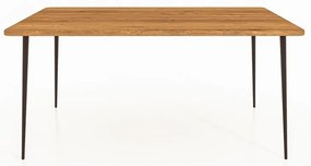 Tölgyfa étkezőasztal 200x90 cm Kula – The Beds