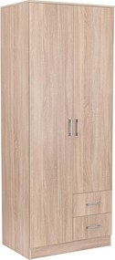 Miami gardróbszekrény 80x205 cm sonoma tölgy-sonoma tölgy