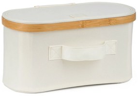 G21 tárolódoboz 30 x 15 x 15 cm, bambusz, fedéllel, bézs