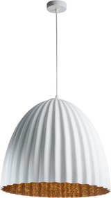 SIGMA LIGHTING 32030 TELMA Ernyős Függesztett Lámpa Fehér, Réz E27 IP20