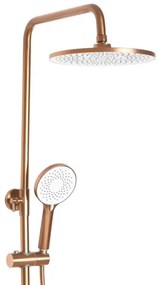 REA-P2418 - AVALON zuhanyszett csapteleppel, szálcsiszolt réz