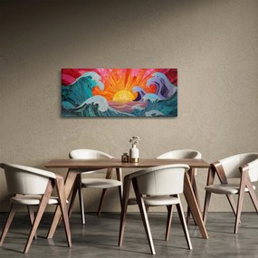Kép - Hullámmozaik (120x50 cm)