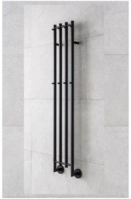 P.M.H. MO1B-RK - Elektromos törölközőszárító MONA 93W/230V 153,3 cm IP44 fekete