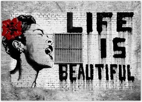 Poszterek 70x50 Banksy Life is Beautiful