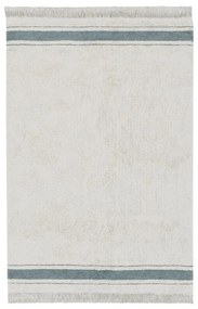 Kék-krémszínű mosható kézi szövésű pamut szőnyeg 140x200 cm Gastro Vintage Blue – Lorena Canals