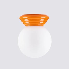 Sollux SL.1899 - ZORI fürdőszobai mennyezeti lámpa 1xG9/8W/230V, átm. 12 cm, IP44, narancssárga