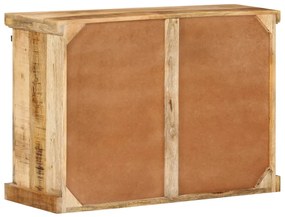 tömör nyers mangófa tálalószekrény 80x30x55 cm