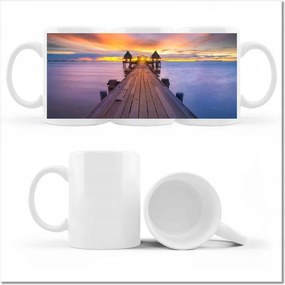 Fotó bögre Híd naplementekor