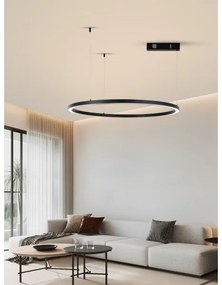 Immax NEO 07215L-LED Dimmelhető csillár zsinóron FINO 60W/230V 80cm fekete Tuya + távirányító