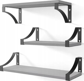 3 x Fa Fali Polc Loft Akasztós