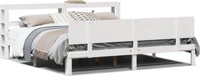 vidaXL fehér ágykeret fejtámlával matrac nélkül 200x200 cm