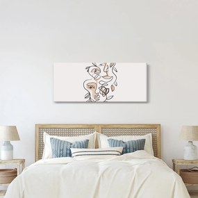 Kép - Line art arckezelés (120x50 cm)
