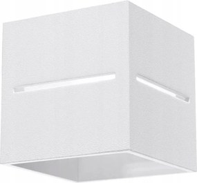 Fali lámpa fehér négyzet kocka felső alsó hálószoba nappali Sollux