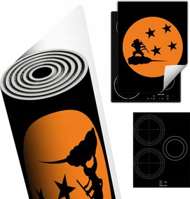 Tűzhelyvédő Szőnyeg Asztali Dekoráció 40x52 fekete Sárkánygömbök