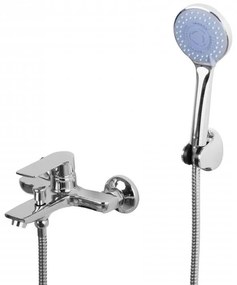 Erga Korfu, fali kádcsaptelep kézizuhany készlettel, króm, ERG-YKA-BW.KORFU-CHR