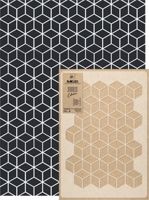 Festősablon Ismételhető Többször felhasználható 59x95cm Tapéta 3D Tömbök Tégla Blokk