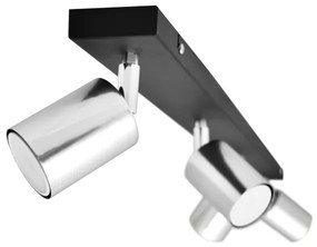 LED Spotlámpa TUNE 4xGU10/4,8W/230V matt króm/fekete