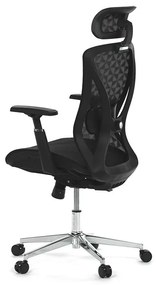 Fekete Hálós Irodai Szék, Szinkron Mechanikával. KA-S258 BK