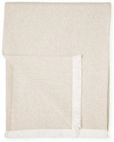 Summer Linen bézs pléd, 140 x 180 cm - Euromant