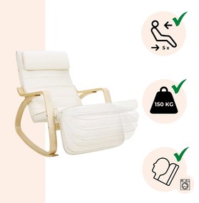 Jurhan SWING hintaszék, teherbírás 150kg, 67x115x91cm, bézs