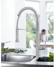 GROHE 31379DC0 - K7 konyhai csaptelep, rozsdamentes acél