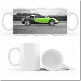 Bugatti fényképes bögre Sportautó