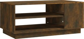 vidaXL füstös tölgy színű szerelt fa dohányzóasztal 102x55x43 cm